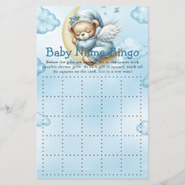 Baby Shower Game Teddy Bear Bingo