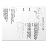 Baby Shower Game Was ist in deinem Handy? Notizblock (Vorderseite)