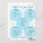 Baby Shower Game "Was ist in deiner Handtasche?" Einladung (Vorne/Hinten)