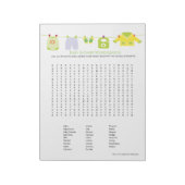 Baby Shower Game Word Search Notepad (neutral) Notizblock (Rotiert)