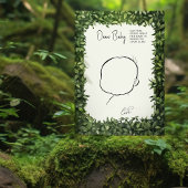 Baby Shower Game Zeichne Baby Fun Woodland Party Einladung