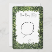 Baby Shower Game Zeichne Baby Fun Woodland Party Einladung (Vorderseite)