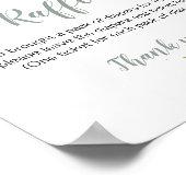 Baby Shower Games Tee Party Diaper Raffle Schild (Ecke)