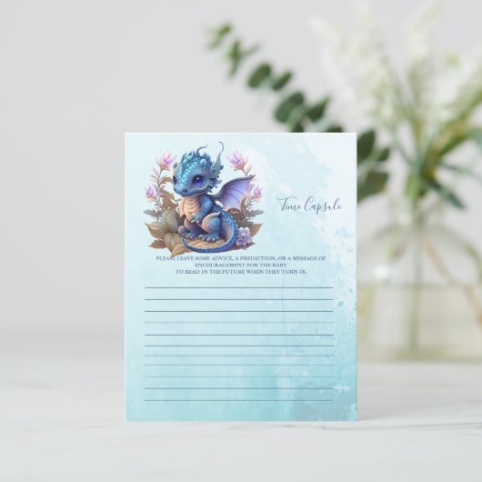 Baby Shower Games Time Kapsel (Stehend Vorderseite)