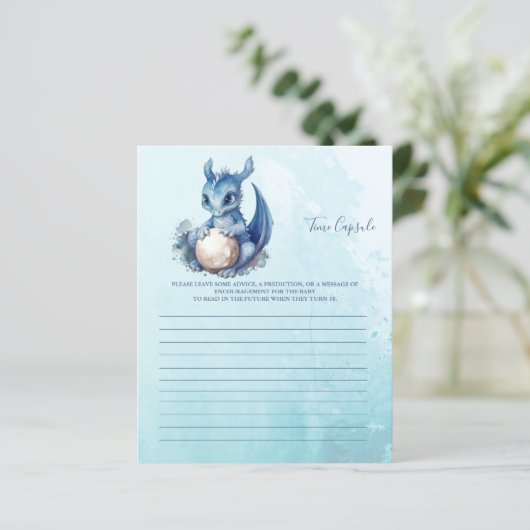 Baby Shower Games Time Kapsel (Stehend Vorderseite)