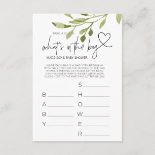 Baby Shower GamesGender Neutral Shower Party Card Begleitkarte