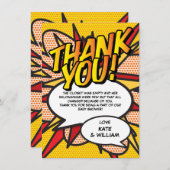 Baby Shower Gedicht Moderner Spaß Dankeskarte (Vorne/Hinten)