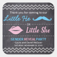 "Baby Shower" Gender enthüllt "He or she" Chalkboa