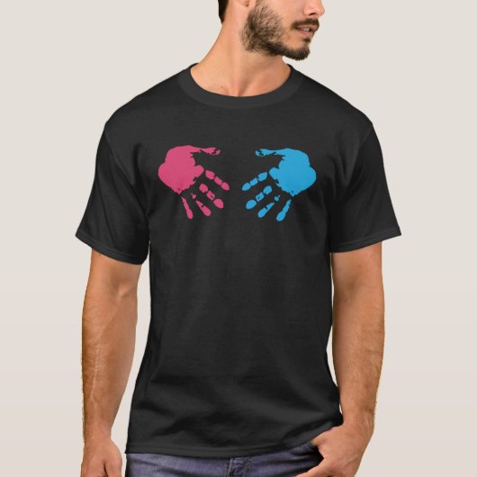 Baby Shower Gender Enthüllung Ideen für schwangere T-Shirt (Vorderseite)