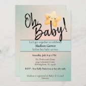 Baby Shower Gender Neuteral Einladung (Vorne/Hinten)