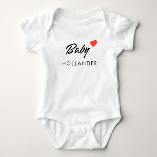 Baby Shower-Geschenk Personalisierter Babyname Strampler