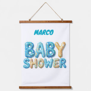 Baby-Shower-Geschenk Wandteppich Mit Holzrahmen