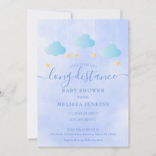 Baby Shower Geschenke aus der Ferne von Boy Blue p Einladung