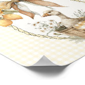 Baby-Shower-Geschenke Dummer Gans-Limonen-Schild Poster (Ecke)