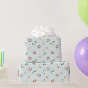 Baby-Shower-Geschenkpapier gemustert mit verschied Geschenkpapier