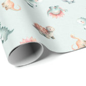 Baby-Shower-Geschenkpapier gemustert mit verschied Geschenkpapier (Rolleneckpunkt)