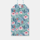 Baby Shower Geschenktafel mit niedlicher Aquarellg Geschenkanhänger (Rückseite)