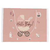 Baby-Shower-Geschenktasche Große Geschenktüte (Rückseite)