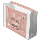 Baby-Shower-Geschenktasche Große Geschenktüte (Vorderseite Schrägansicht)