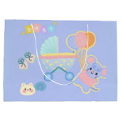 Baby-Shower-Geschenktasche Große Geschenktüte (Rückseite)