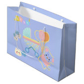 Baby-Shower-Geschenktasche Große Geschenktüte (Vorderseite Schrägansicht)