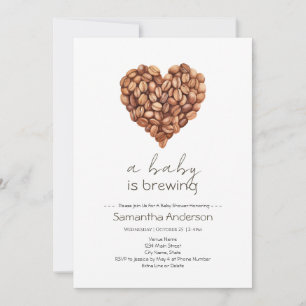 Baby-Shower Geschlechtsneutrales Baby Braut Kaffee Einladung