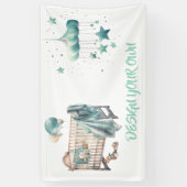 Baby-Shower Gestalte Dein Eigenes Banner (Vertikal)