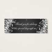 Baby Shower Gevor Tag Sparkling Wave Black (Rückseite)