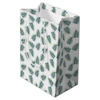 Baby Shower Gift Bag Fern Pattern Dinosaur Party Mittlere Geschenktüte