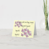 Baby Shower Gift Card Karte (Rückseite)