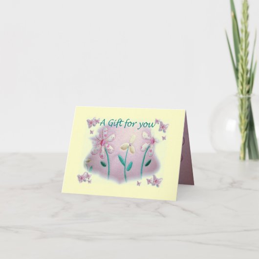 Baby Shower Gift Card Karte (Vorderseite)