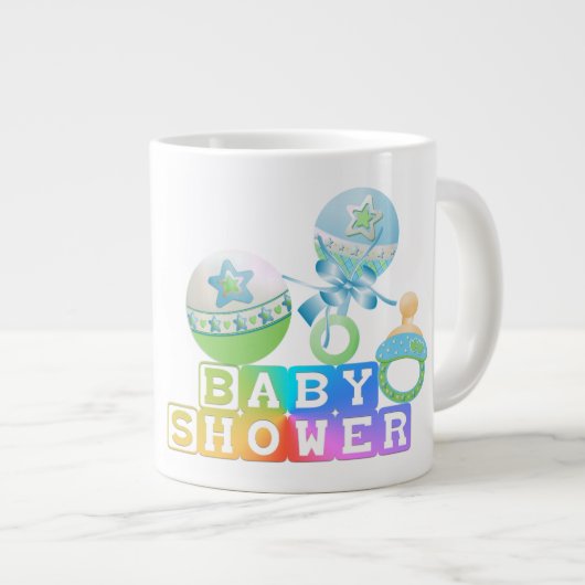 Baby Shower Gift - Jumbo Tasse (Vorderseite Rechts)