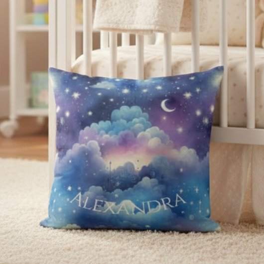 Baby Shower Gift Pillow - Dreamy Night Sky Kissen