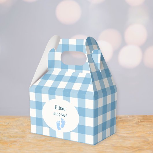 Baby shower gifts - Blue square boxes Geschenkschachtel