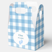 Baby shower gifts - Blue square boxes Geschenkschachtel (Geöffnet)