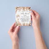 Baby Shower giraffe eucalyptus - Haushaltseinladun Flyer (Gruppe)