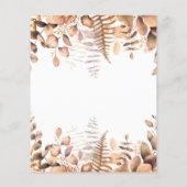 Baby Shower giraffe eucalyptus - Haushaltseinladun Flyer (Hinten)