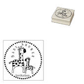 Baby Shower Giraffe Rubber Briefmarke Gummistempel (Stempel)