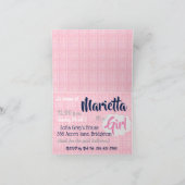 Baby Shower Girl Einladung (Innenseite)