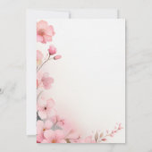 Baby Shower Girl Einladung (Rückseite)