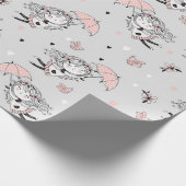 Baby Shower Girl Geschenkpapier (Ecke)