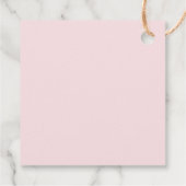 Baby Shower Girl mit Bogen Geschenkanhänger (Rückseite)