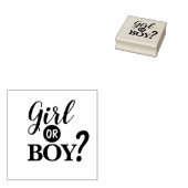 Baby Shower Girl or Boy Gummistempel (Stempel)