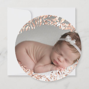 Baby Shower Girl Silver Gray Royal Foto Elegante Einladung