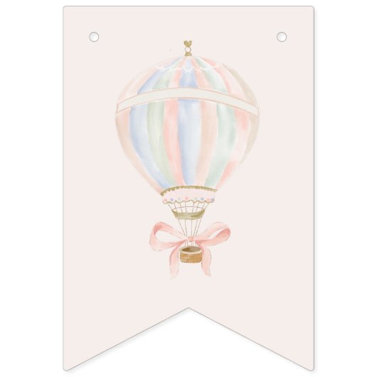 Baby Shower Girl Star Princess Fairytale Ballerina Wimpelkette (Erste Fahne)