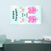 Baby Shower Girl Twins Banner (Messeveranstaltung)