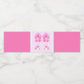 Baby Shower Girl Twins Wasserflaschenetikett (Einzelnes Label)