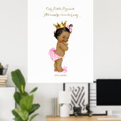Baby Shower Girl, weiß pink, elegant,32x41,6 300pp Poster (Heimbüro)