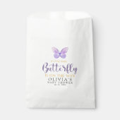 Baby shower girl with Butterfly theme  Geschenktütchen (Vorderseite)
