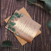 Baby Shower Glitzer Feet Rose Glitzer Eucalyptus Einladung